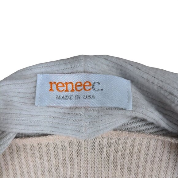 Renee C Ribbed Waterfall Cardigan size Medium - Picture 4 of 6